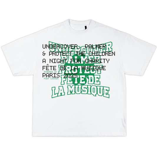 T-SHIRT CARITATIF FÊTE DE LA MUSIQUE UNDERCOVER, PALMER & PROTECT THE CHILDREN