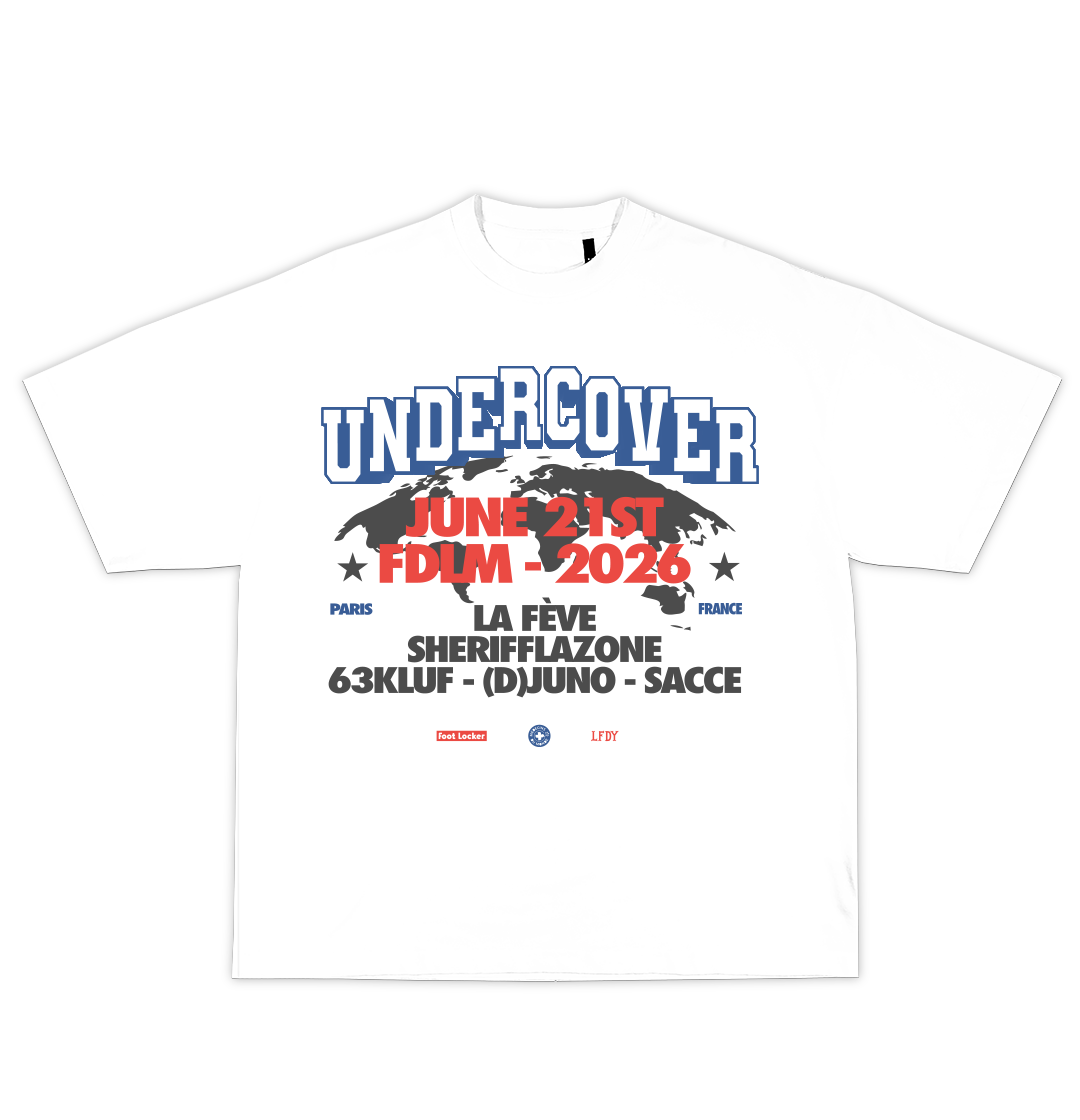 T-SHIRT CARITATIF BLANC - FDLM 2026